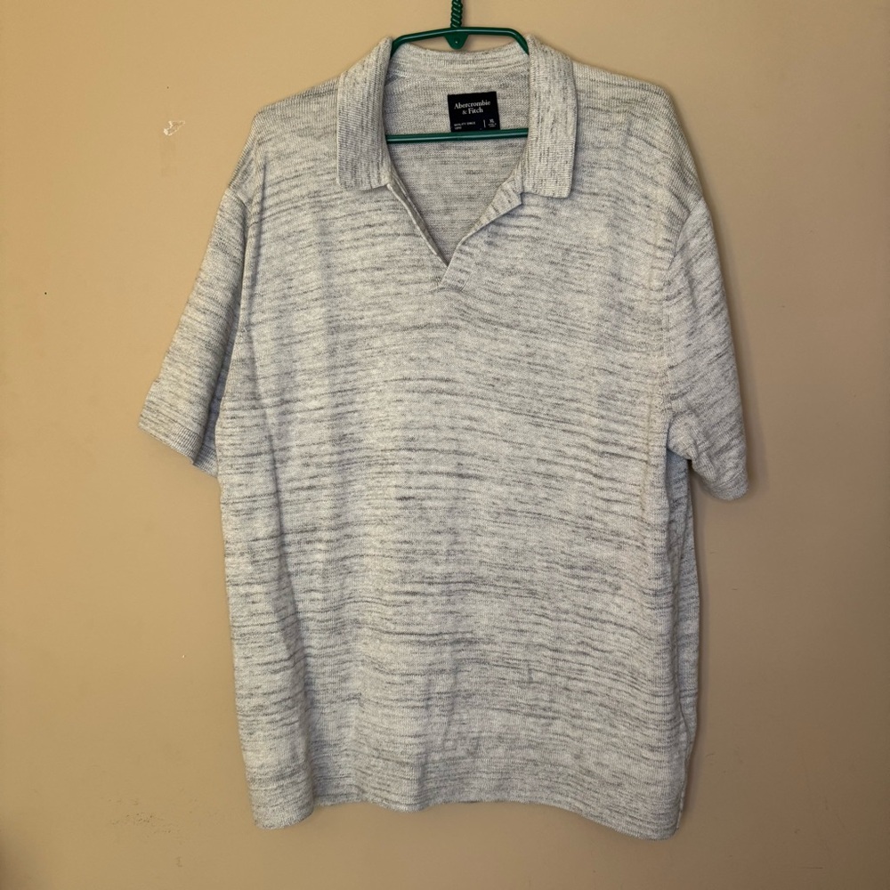 Abercrombie short sleeve sweater extra large 24.5 ptp preppy business casual xl